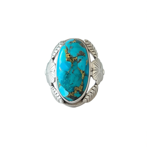Designer Blue Copper <b>Turquoise</b> Fashion <b>Ring</b> 5.9 Grams - Product Image 2