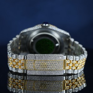 Reloj Mecánico de Lujo con Moissanita para Hombre, de Alta Demanda, con Correa de 16 mm y Esfera con Indicadores, Estilo Hip Hop - Product Image 2