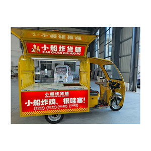 Tricycle électrique pour la restauration rapide, chariot de cuisine mobile en acier inoxydable avec garantie de 2 ans, remorque alimentaire à 3 roues à vendre - Product Image 4