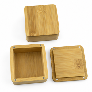 Caja de Regalo Magnética de Bambú Ecológica con Logotipo Personalizado y Tapa para Té, Joyería, Relojes y Embalaje Premium - Product Image 5