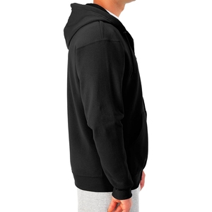 Sajjawal Zipper-Up Hooded Regular Fit 100% Cotton Fleece Heavyweight Solid Breathable Eco-Friendly <b>Waterproof</b> Windproof - Product Image 3