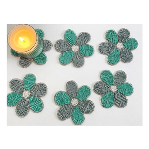 High and Best Quality Eco-Friendly Round New Design Embroidery <b>Beaded</b> <b>Coasters</b> Classic Style at Wholesale Rate - Product Image 4