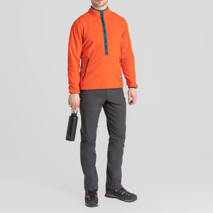 Veste polaire demi-zip pour homme, idéale pour l'extérieur, pull thermique léger en polaire pour l'hiver, sweat-shirt de randonnée pour homme - Product Image 1