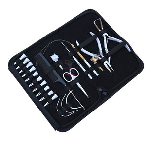 Kit de herramientas portátiles para extensiones de cabello con pinzas para microperlas, agujas de coser curvas y pinzas de pico de pato/crocodilo - Product Image 1