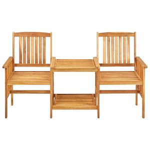Ensemble bistrot de jardin en bois d'acacia couleur naturelle - Product Image 3