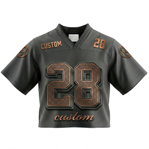 Custom Vintage Sports <b>T</b> <b>Shirt</b> Oversized Boxy Fit Breathable <b>Polyester</b> Mesh Short Anti-Bacterial Sublimated Heavy Crop Unisex - Product Image 2