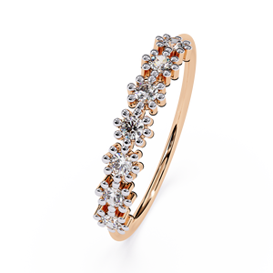 แหวนเพชรทรงกลมมินิมอลคลาสสิกสำหรับผู้หญิง ทองคำแท้ 14k เรียบง่าย เหมาะสำหรับเป็นของขวัญ งานหมั้น วันครบรอบแต่งงาน - Product Image 5