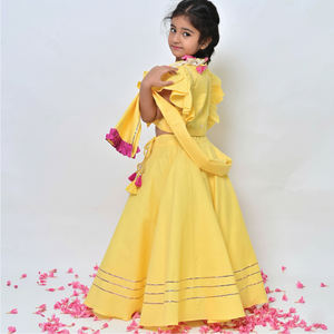 Lehenga Choli de Primera Calidad para Niñas, Vestido Tradicional Indio Étnico Bordado para Bodas y Fiestas, Precio de Exportación - Product Image 5