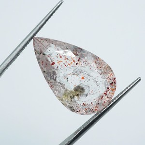 Piedra Preciosa Natural Facetada Super Siete Transparente de 13.40 Ct, Ovalada para Joyería (22x13.5x8mm) - Product Image 2