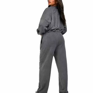 Womens Oversized Hoodie Tracksuit Set Premium Cotton Fleece Two Piece Loungewear Jogging Suit Relaxed Fit <b>Pullover</b> Hoodie - Product Image 1