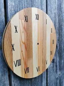 Natural Wooden <b>Wall</b> <b>Clock</b> Affordable Elegant Home Decor <b>Clock</b> for Living Room <b>Bedroom</b> Office Premium Wooden <b>Clock</b> - Product Image 6