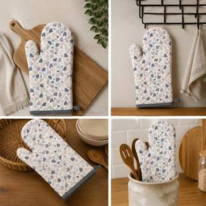 Gants de cuisine en coton, protection thermique durable pour la cuisson, le barbecue, la grillade et la manipulation de plats chauds - Product Image 3