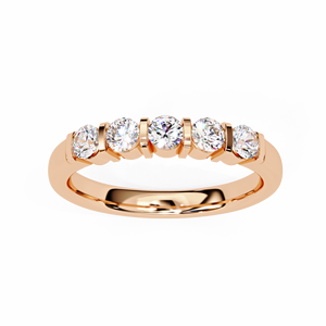 Bague de fiançailles en or massif 14 carats avec diamant de laboratoire certifié IGI, bijou cadeau de mariage, bague en diamant de laboratoire pour client - Product Image 3