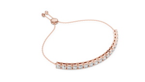 Bracelet tennis de luxe pour femme avec diamants de laboratoire taille brillant, certifié IGI, en or jaune 14K/18K, fermoir coulissant réglable, Rudra Jewels - Product Image 2