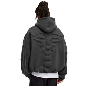 Sudadera con Capucha Extra Grande para Hombre, de Doble Capa, Ligera, Transpirable, Ecológica, de Poliéster/Algodón, de Alta Calidad - Product Image 1