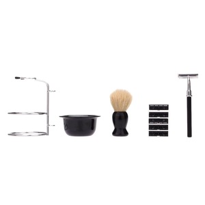 Ensemble de rasage manuel en acier inoxydable de haute qualité personnalisé avec gobelet étanche, couleur et logo personnalisables - Product Image 4