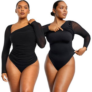 Solid Trader Premium Textiles Lightweight Fitting <b>Bodysuit</b> Attractive Female Fashion Top Quality Fabric Women Body Suit - Product Image 6