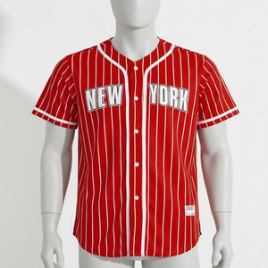 Maillots de baseball personnalisés pour équipes, grandes tailles, anti-UV, en Spandex/Polyester, ensemble complet d'uniformes d'entraînement - Product Image 5