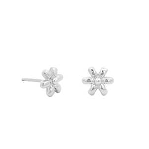 Pendientes Minimalistas con Pequeñas Flores, Delicados y Personalizados, de Oro Sólido de 14K y 18K, Pequeños y Elegantes para Uso Diario - Product Image 3