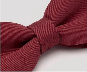 Nœud Papillon Homme Bordeaux de Luxe pour Mariage et Soirée, Fait Main, à Nouer Soi-même, en Polyester, Vente en Gros Direct Usine, Prix Bas - Product Image 5