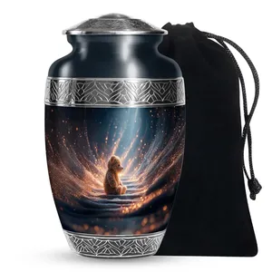 Urne funéraire décorative en forme d'ours en peluche, urnes à cendres pour humains, designs personnalisables pour cendres humaines - Product Image 1