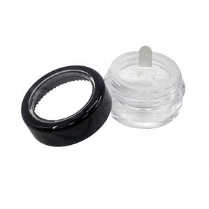 Envases Cosméticos Vacíos de Plástico 5G Hechos en Taiwán, Borde Negro, Ventana Acrílica, Tapa con Lengüeta, Sello Adhesivo, Polvo Suelto 1.5g - Product Image 2