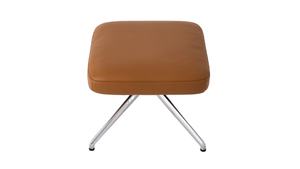 Taburete otomano de cuero de pie nórdico elegante de lujo moderno patas de acero inoxidable taburete otomano pequeño de madera de terciopelo cuadrado redondo - Product Image 3