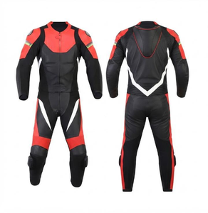 Traje de Carreras Unisex Rucati Elite MotoCP, Mono/Traje de Cuero Premium de Vaca/Canguro con Paneles Elásticos Flexibles - Product Image 1