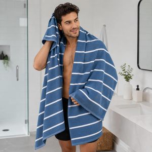 Serviette de Bain en Bambou Naturel, Texture Fine Tissée, Douce, Absorbante, Séchage Rapide, Légère, Doux pour la Peau, Idéale pour la Maison, la Salle de Sport, le Spa, les Voyages - Product Image 2
