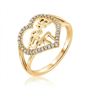 Nouvel Arrivage Bague de Mariage et de Fiançailles en Or 10K 14K 18K avec Diamant de Laboratoire Taille Ronde et Monture Israélienne, Vente en Gros - Product Image 3