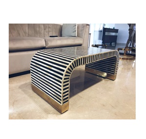 Tabouret en os incrusté, modèle tendance, le plus vendu, style personnalisé, design de table basse haut de gamme - Product Image 1