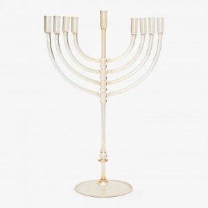 Handmade Luxury Metal Menorah Candle Holder For Religious Home Decoration And Festive Event Styling - Product Image 6