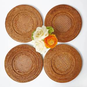 Manteles Individuales de Ratán Hechos a Mano, Manteles Individuales Redondos Tejidos de Ratán Natural para Mesa de Comedor de SISU HANDICRAFT en Vietnam - Product Image 1