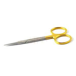 Ciseaux chirurgicaux dentaires réutilisables de haute qualité, 11,5 cm, droits, en acier inoxydable, finition satinée, pour gencives, os et bridges - Product Image 2