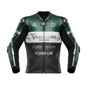 Men’s Cowhide Leather <b>Racing</b> <b>Jacket</b>/Chaqueta MotoCP Style CE Level 2 Armor Motorcycle Track Riding Protective Gear CE - Product Image 1