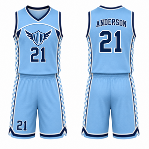 Tenue de basketball en polyester personnalisée en gros pour clubs sportifs, joueurs, entraîneurs, maillots de match, tenues de terrain, pour le dribble sur le terrain de basket - Product Image 4