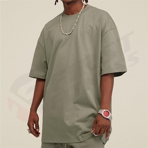 Camisetas Casuales de Verano para Hombre, 100% Algodón, de Alta Calidad, con Logotipo Personalizado Impreso, Tejido de Punto, Manga Corta, 280gsm, al por Mayor - Product Image 4