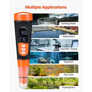 Misuratore di pH con Sonda Impermeabile IP68, Range 0-14 pH, Display VA, RS485, Kit Tester Tascabile con Polvere di Calibrazione Inclusa - Product Image 6