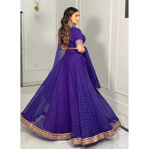 ชุดปาร์ตี้ออกแบบสำหรับผู้หญิงชุดแต่งกาย lehenga choli กับงานขอบด้าย zari - Product Image 3