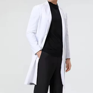 2026 Wholesale New Men Lab Coats Acid Resistant Canvas Fabric High Quality Hospital <b>Scrubs</b> Uniforms Customized Color Logo - Product Image 1