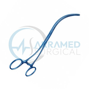 เครื่องมือผ่าตัด DeBakey Vascular Clamp แบบโค้ง ปากจับแบบไม่ทำให้เกิดการบาดเจ็บ  ชุบไทเทเนียม  ด้ามจับแบบงอ ได้รับการรับรองมาตรฐาน CE - Product Image 3