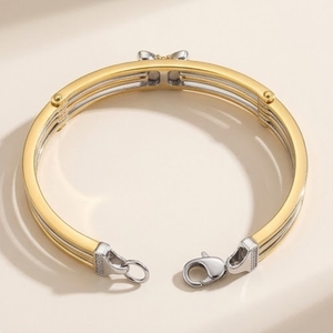925 Silver Butterfly <b>Bracelet</b> for Women <b>Adjustable</b> Dual Tone Designer <b>Bracelet</b> with Blue Stone Fashion Jewelry Gift Item - Product Image 4