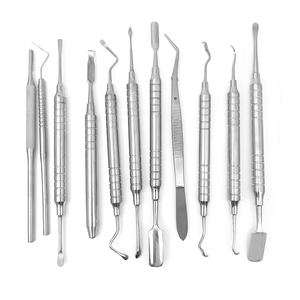 Kit d'instruments chirurgicaux dentaires Health Bay Instruments, manuel, poignée ergonomique moletée, garantie 1 an, réutilisable, léger - Product Image 3