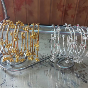 Daily Style 4 Kashmiri Fashion Women's Stylish Trendy Stackable Stainless Steel Eco-Friendly <b>Bangles</b> Wrist Accessories Modern - Product Image 1