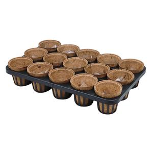 Pot en fibre de coco écologique pour jeunes plantes, semis et décoration moderne des espaces verts - Product Image 3