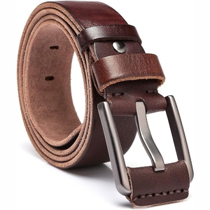 Cinturón de Cuero Genuino para Hombre de Diseños Clásicos y Calidad Premium, Cinturones de Cuero para Trabajo, Negocios y Uso Casual - Product Image 3