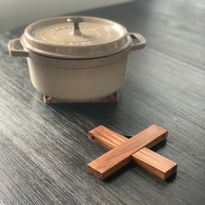 Wood Trivet With Tree Design Heat Resistant Kitchen Mat Modern Natural Finish <b>Table</b> <b>Protector</b> Wood Pot Trivet - Product Image 4