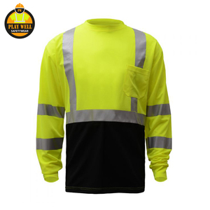 Sweat-shirt de travail confortable pour homme en polyester et coton, haute visibilité, avec logo personnalisable, vêtements de sécurité réfléchissants - Product Image 1
