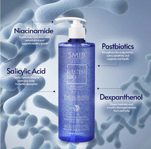 Champú Probiótico Coreano SMIB LactoBio para Reparación del Cuero Cabelludo, Anti-Frizz, Nutritivo, Espuma Herbal para el Cuidado del Cabello, Equilibrio Capilar, Uso Diario, Cabello Fino - Product Image 5