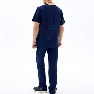 Offre Spéciale : Tenues Médicales d'Hôpital – Ensembles de Blouses d'Infirmière à Manches Courtes avec Col Montant - Product Image 2